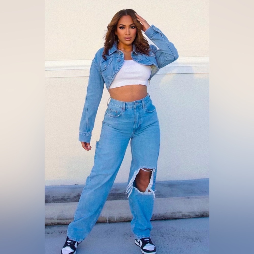 urban outfitters cutout denim